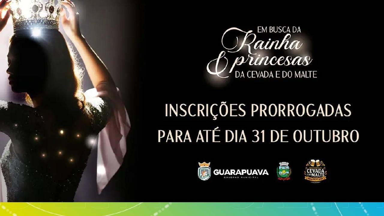 Inscrições para o concurso da Rainha e Princesas da Festa da Cevada e do Malte são prorrogadas até 31 de outubro