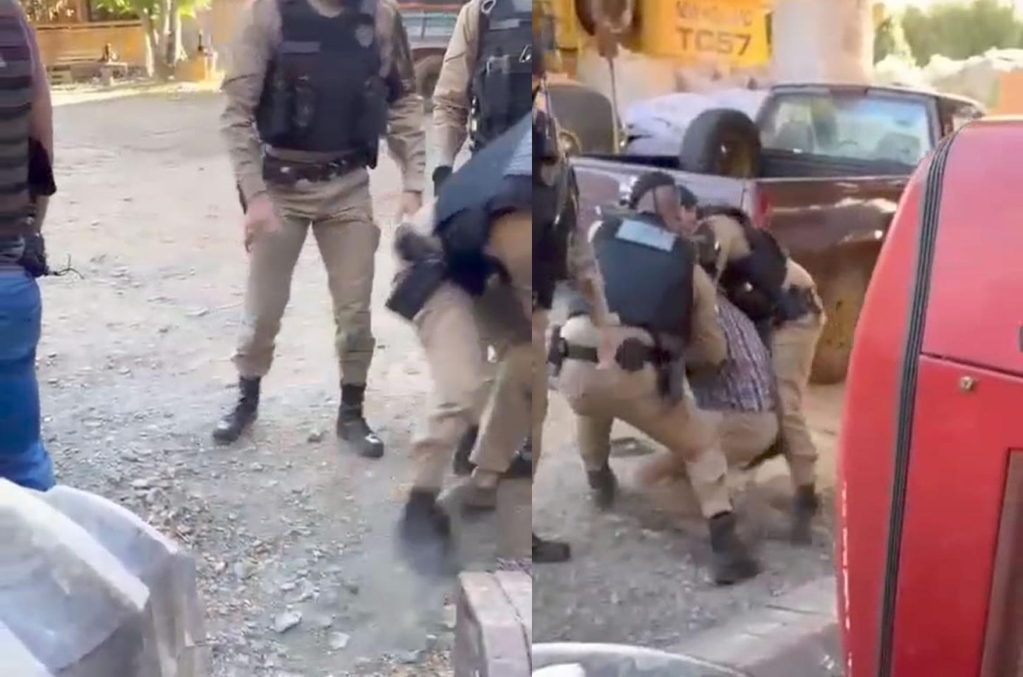 Homem é detido após desacatar a polícia em Reserva, e família alega excesso de força policial