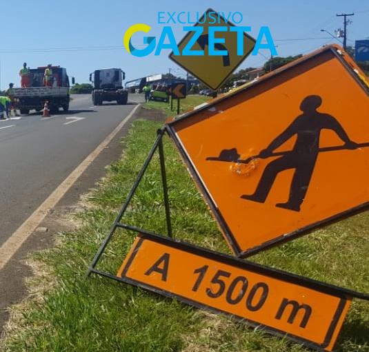 Obras de recuperação asfáltica provocam interdições na BR-277 em Guarapuava