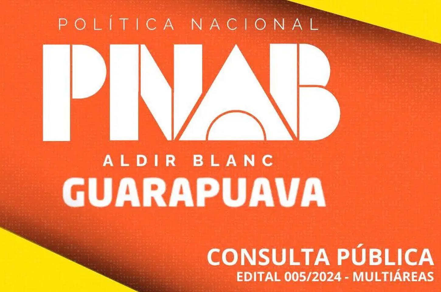 PNAB: Guarapuava abre consulta pública para edital de fomento à cultura