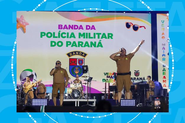 Banda de Música da PMPR estreia no palco principal do Verão Maior Paraná com grande sucesso