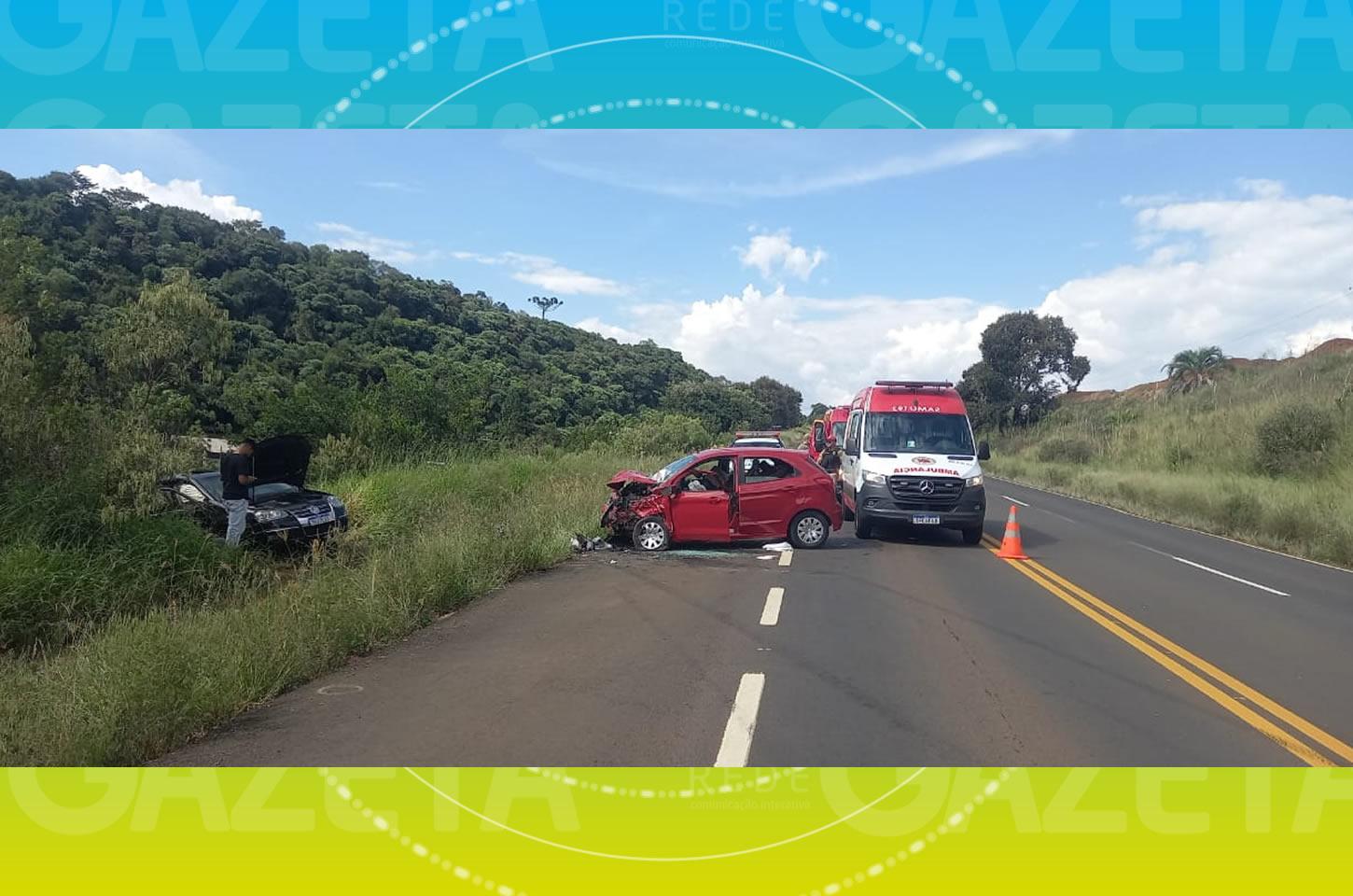 Acidente na PR-170 deixa quatro pessoas feridas em Guarapuava
