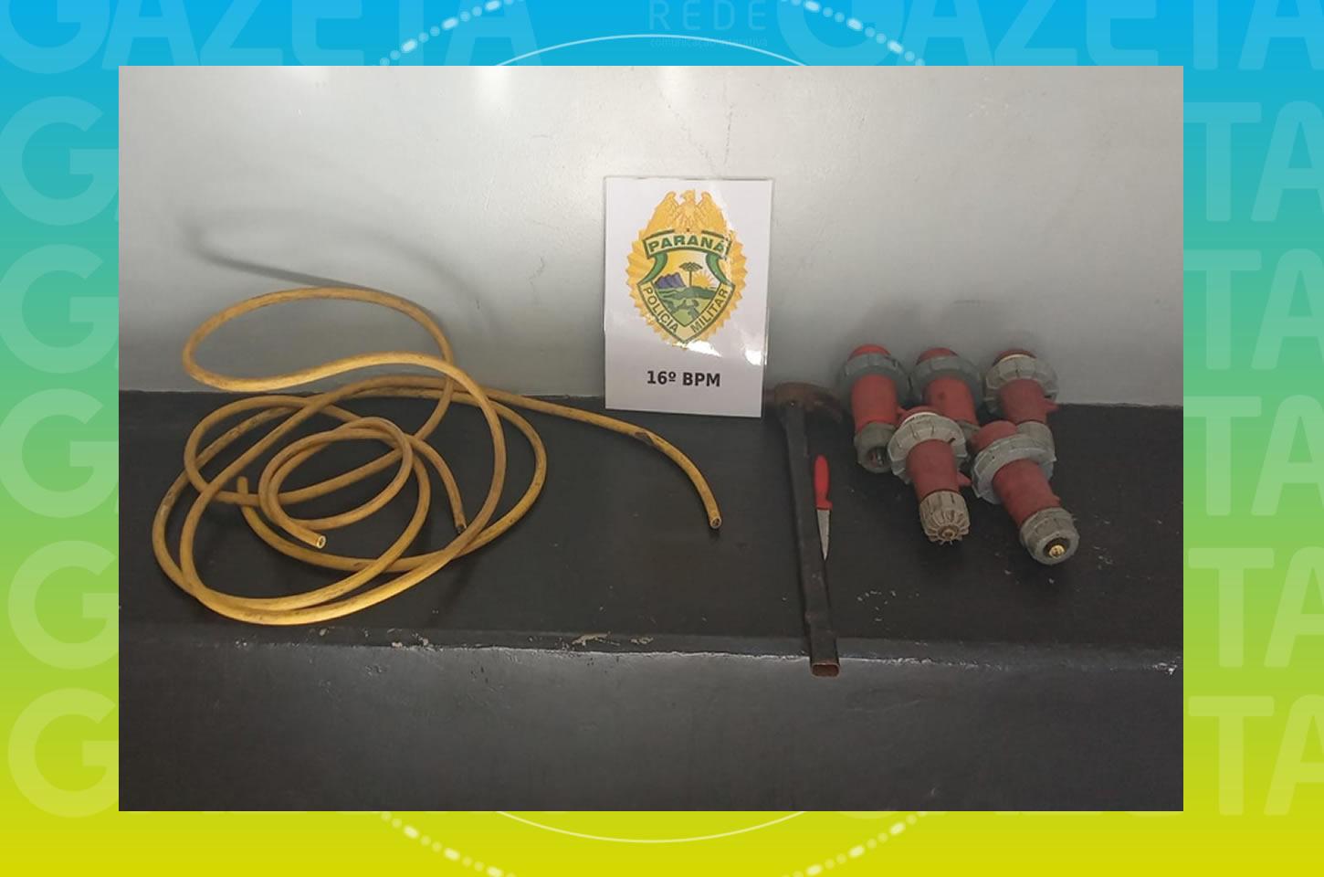 Homem é flagrado furtando fios de cobre de vagão de trem em Guarapuava