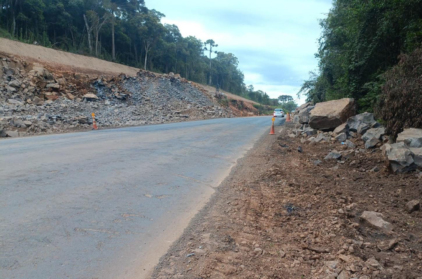 Interdição na PRC-466 em Guarapuava: detonação de rochas acontece na próxima segunda-feira (28)