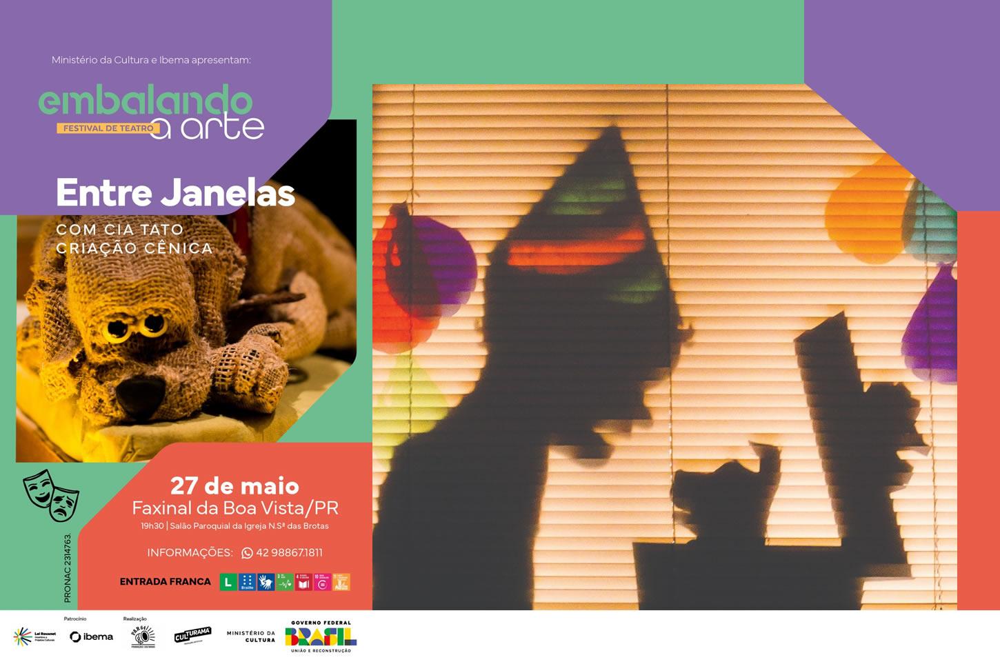 Espetáculo “Entre Janelas” debate efeitos da tecnologia na infância em comunidade de Turvo