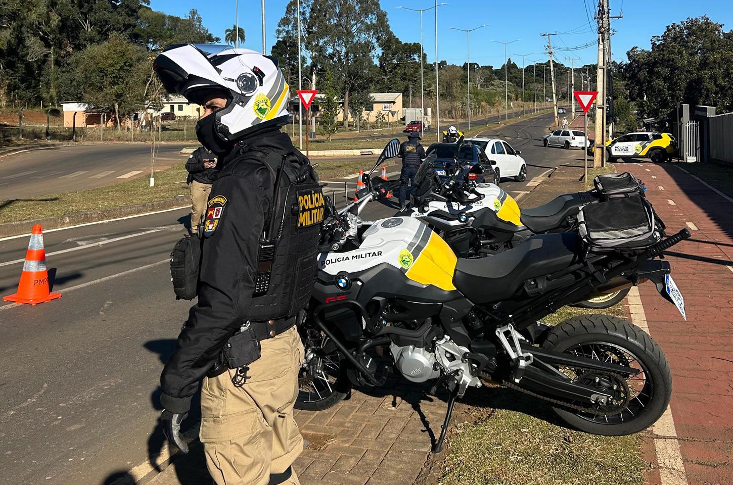 Operação da PM e Setran em Guarapuava termina com oito veículos recolhidos