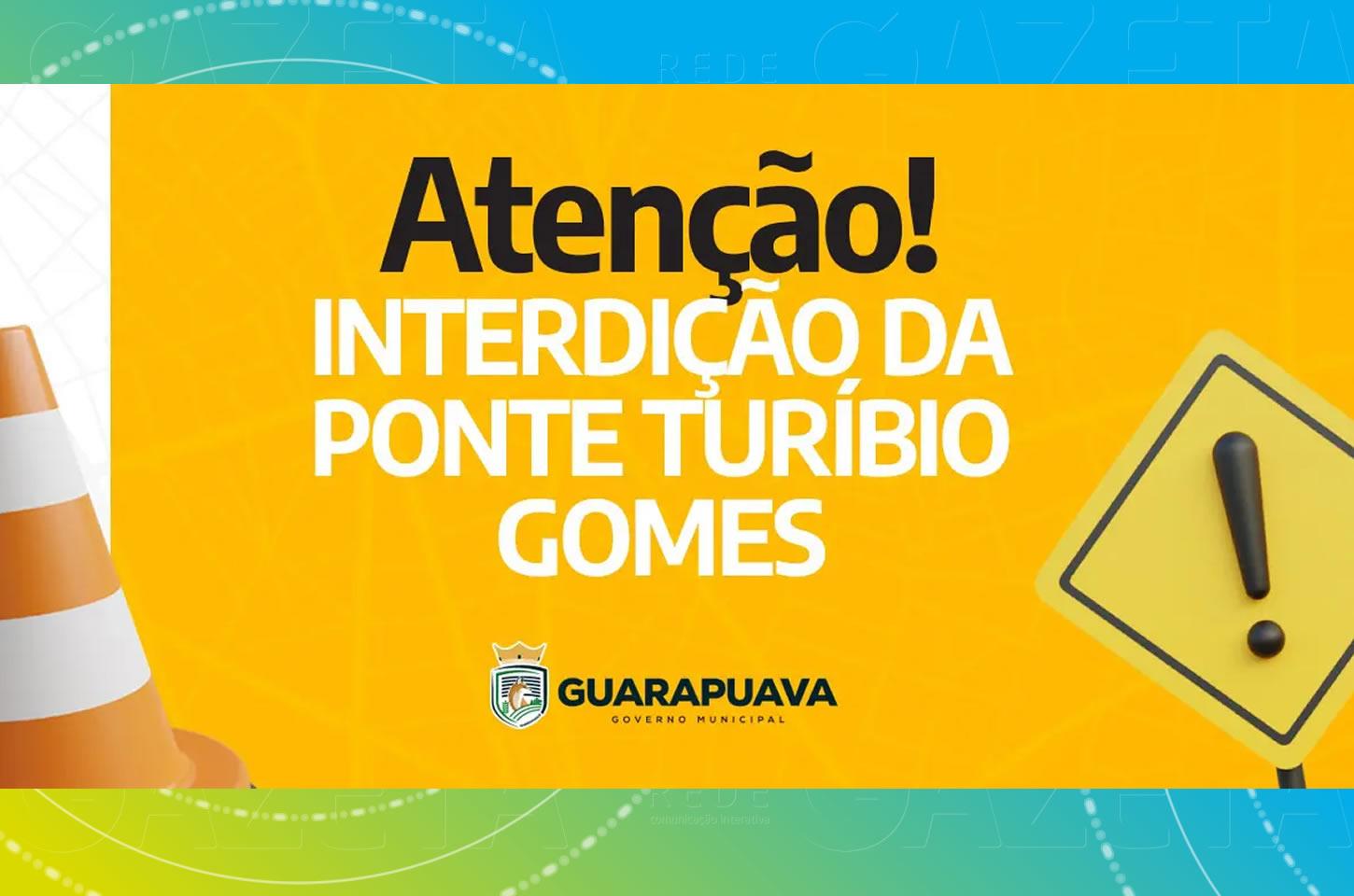 Com interdição da ponte da Rua Turíbio Gomes, Prefeitura de Guarapuava sugere nova rota para veículos pesados