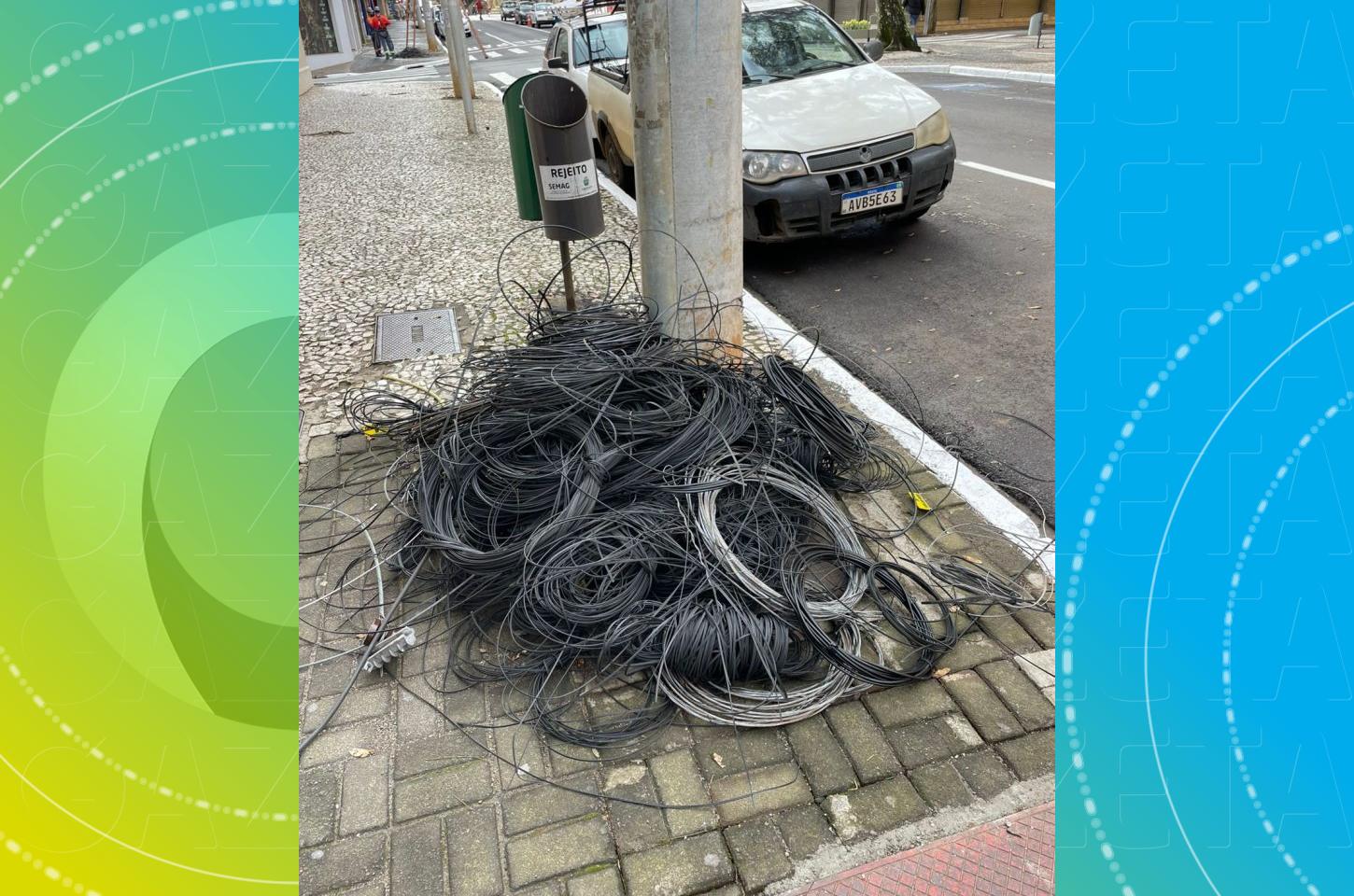 Fios inservíveis têm os dias contados em Guarapuava