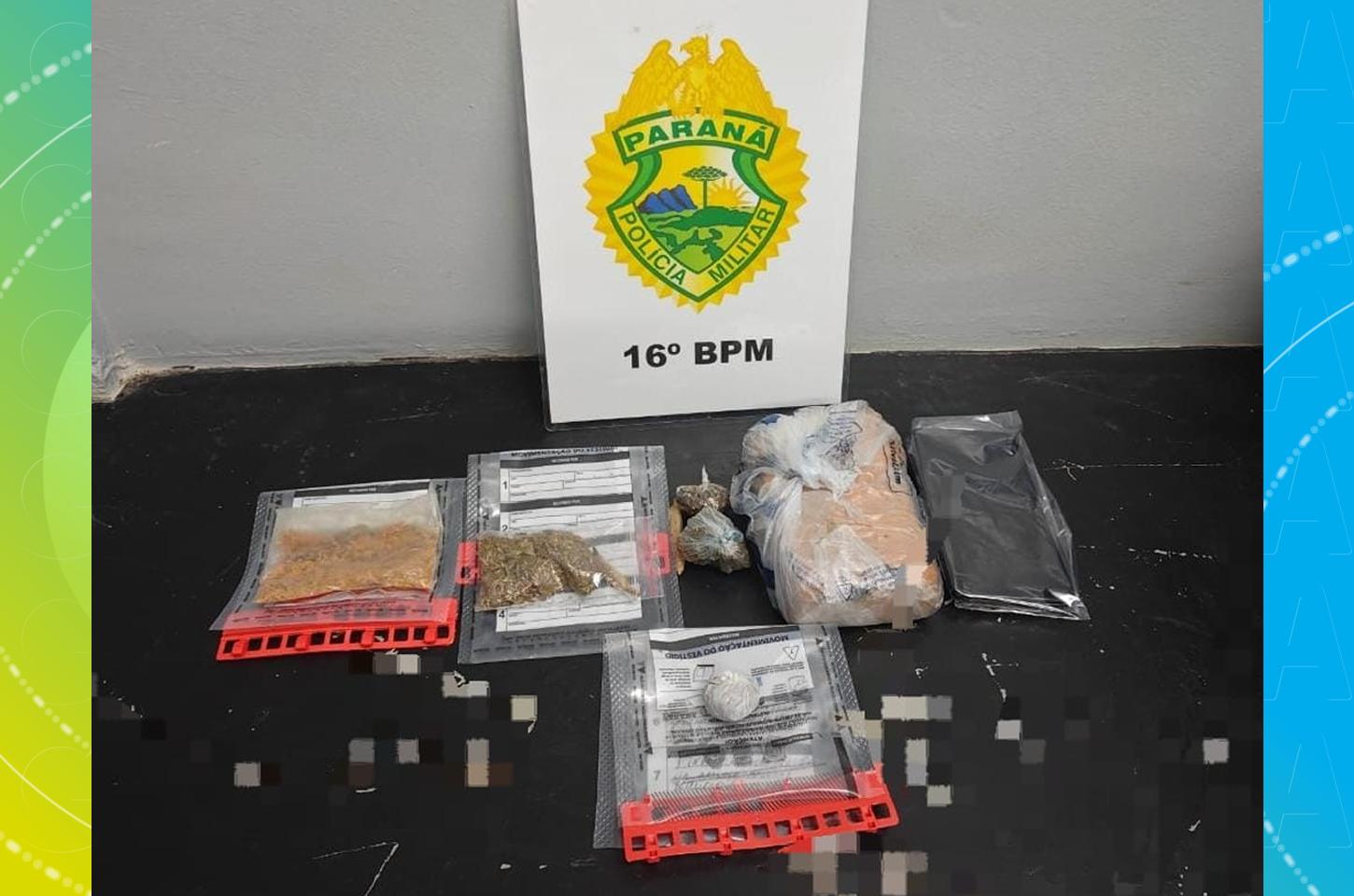 Jovem é flagrado com quase 400g de maconha durante abordagem no Parque do Lago