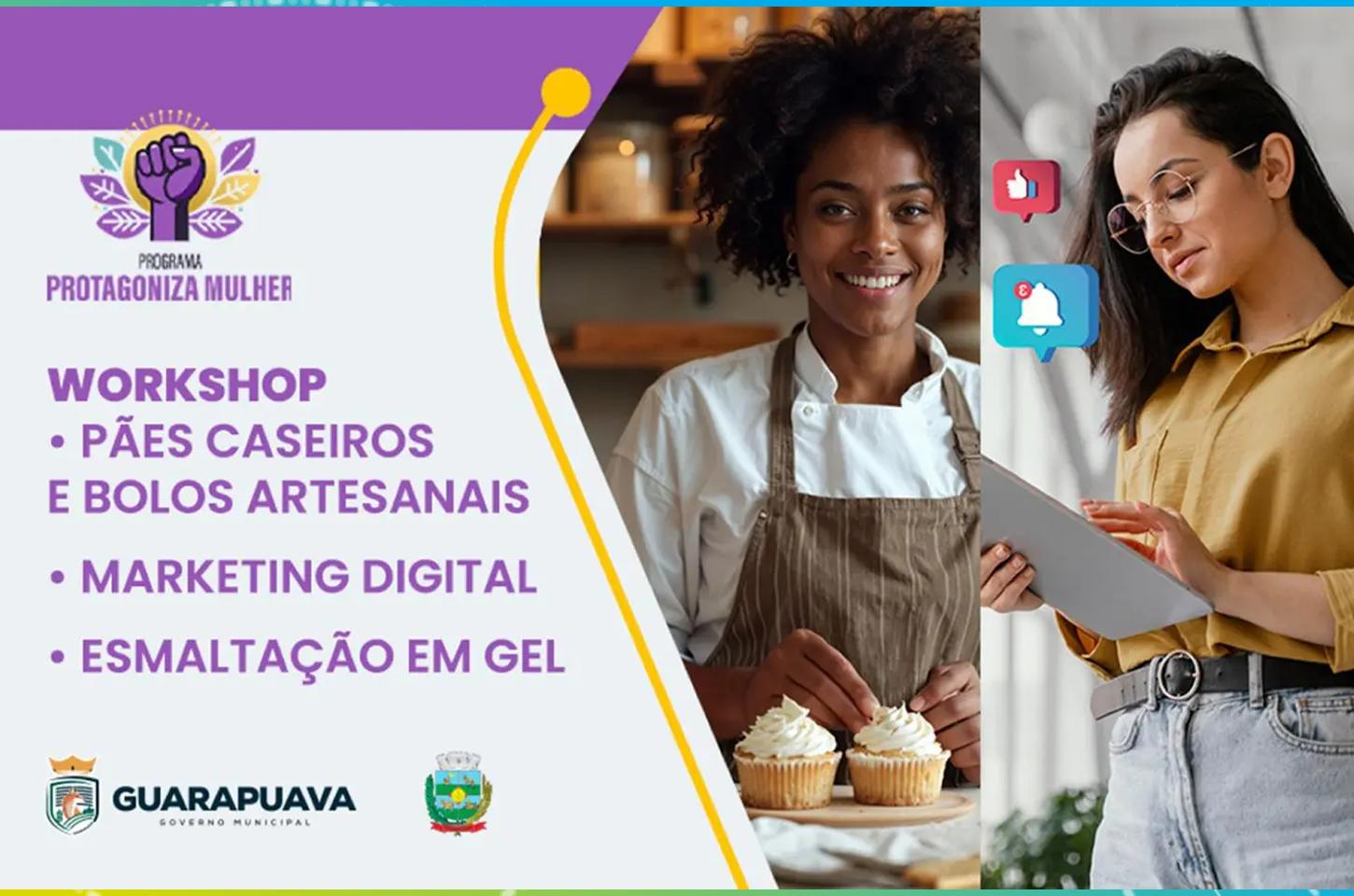 Atenção! Prefeitura de Guarapuava e Secretaria da Mulher abrem inscrições para cursos gratuitos