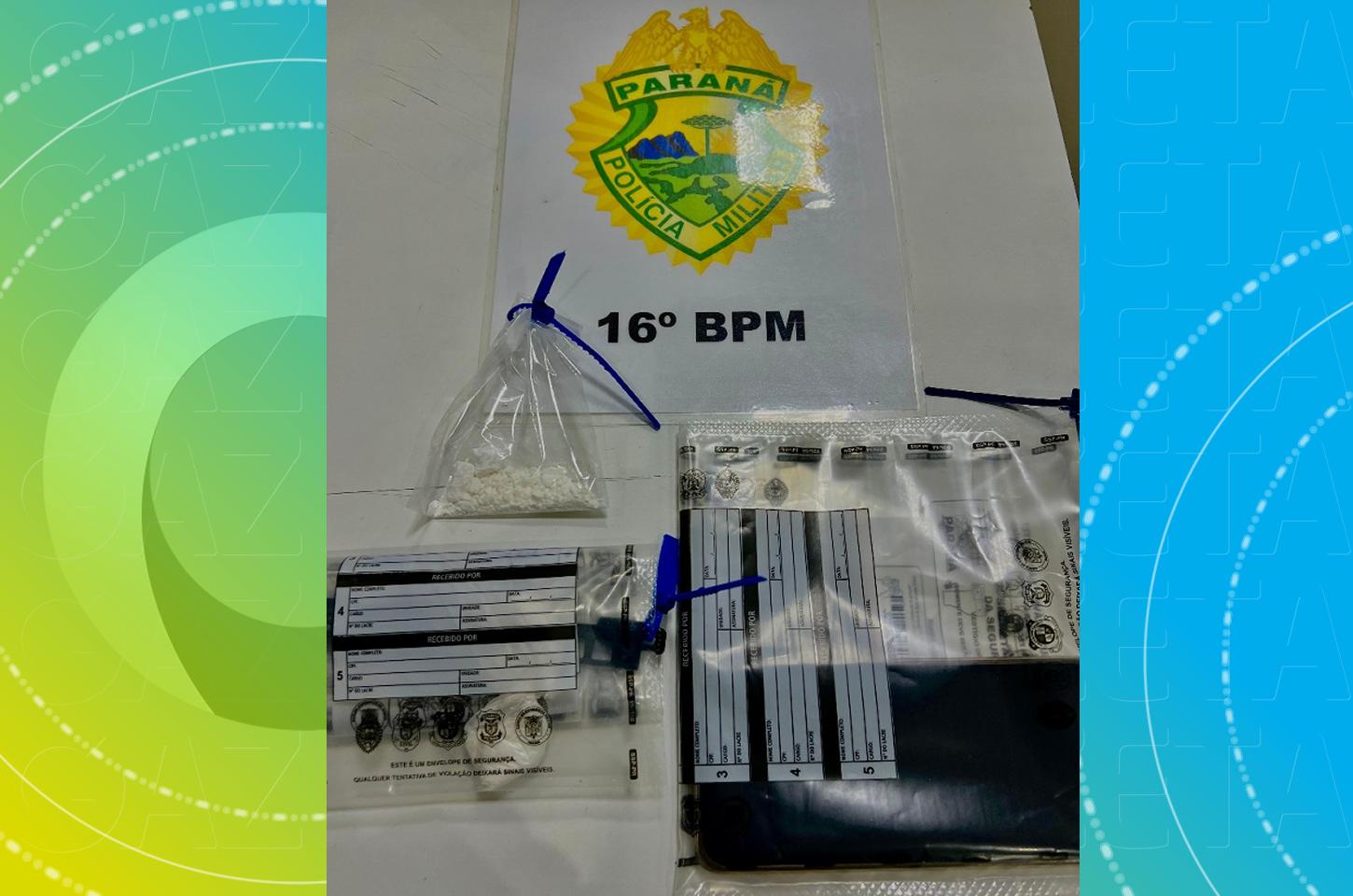 Casal é preso com cocaína após abordagem policial na Vila Carli