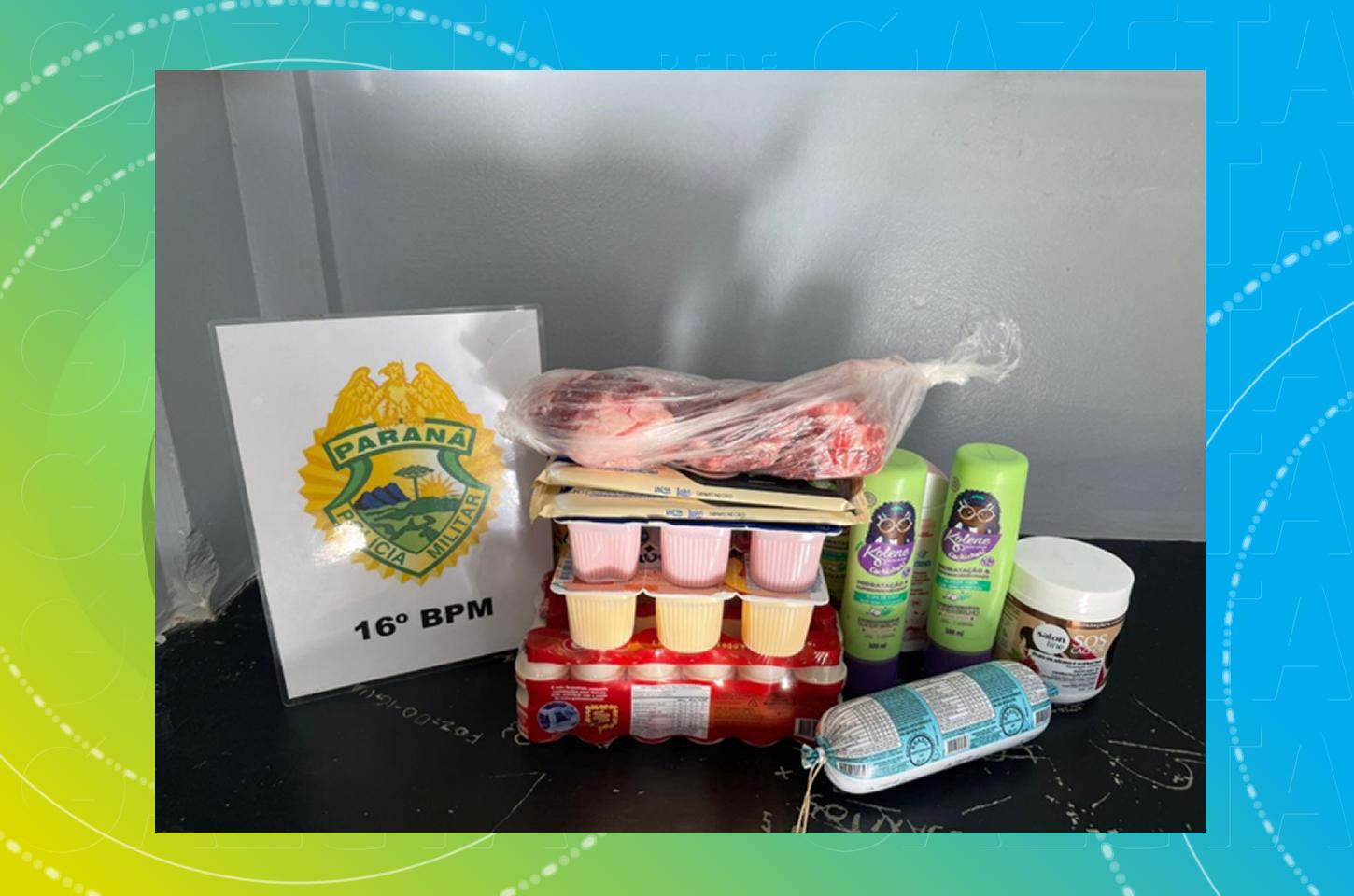 Mulher é flagrada furtando alimentos em mercado no Conradinho