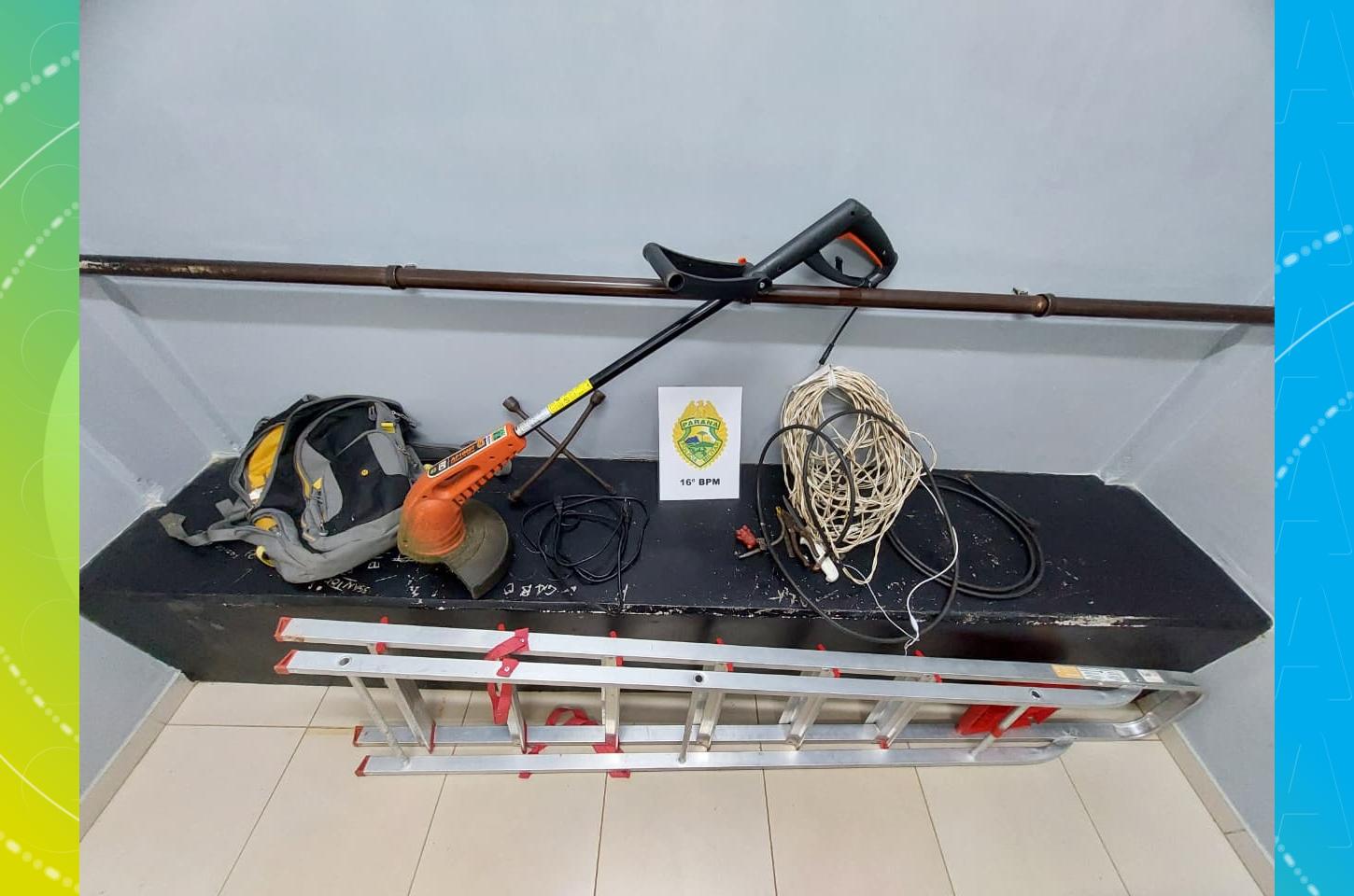 Polícia aborda suspeito com faca e objetos de origem duvidosa em Guarapuava