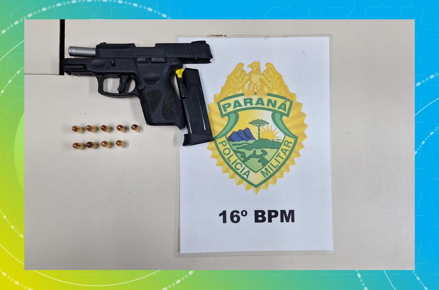 Após discussão com companheira, homem é preso por porte ilegal de arma de fogo em Guarapuava