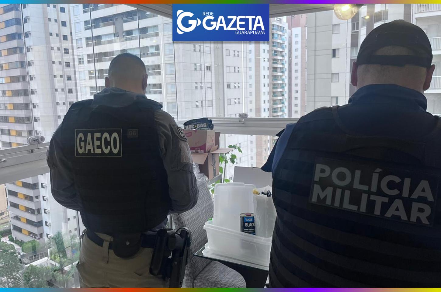 Gaeco cumpre mandados em Guarapuava na 3ª fase da Operação Mar Vermelho