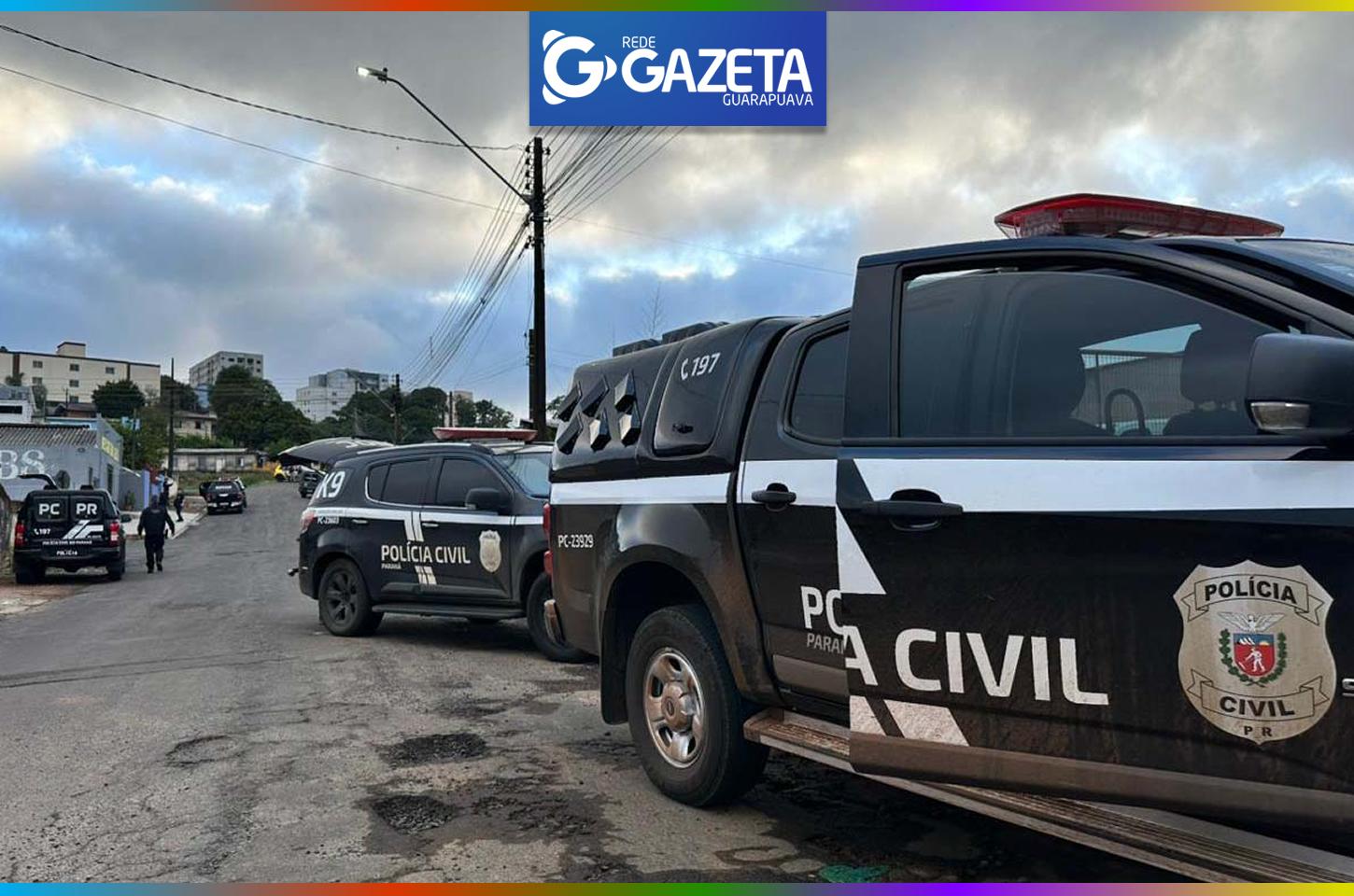Operação integrada prende 12 pessoas e apreende armas, drogas e dinheiro em Guarapuava