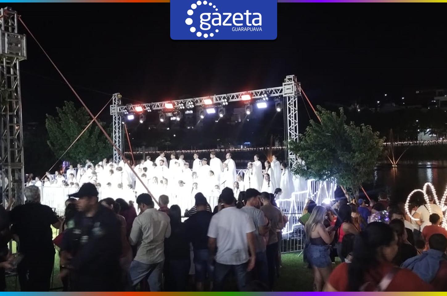 Coral dos Anjos emociona Guarapuava com apresentação no Parque do Lago