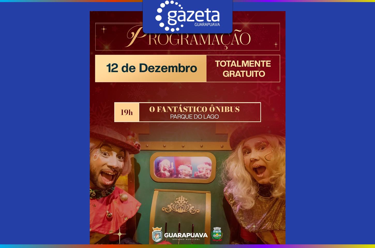 fantástico ônibus leva magia de natal ao parque do lago nesta sexta-feira