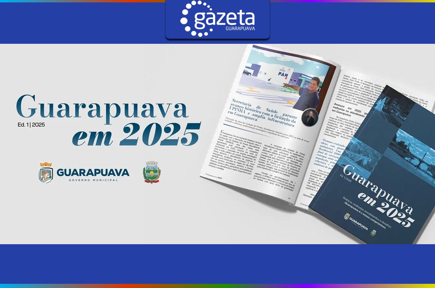 Prefeitura de Guarapuava lança revista eletrônica que reúne ações, obras e projetos de 2025