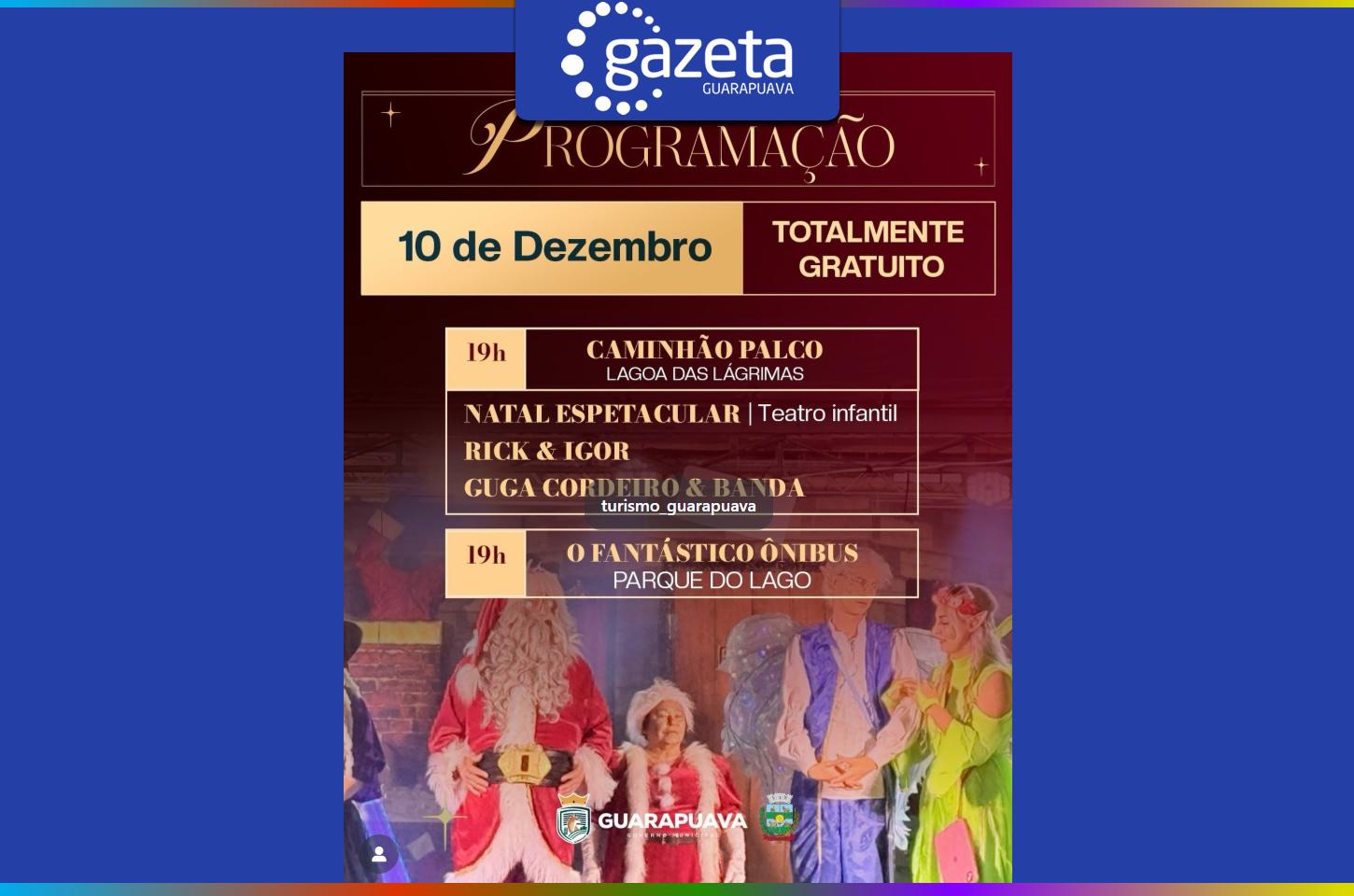 Programação especial leva Magia do Natal às famílias de Guarapuava