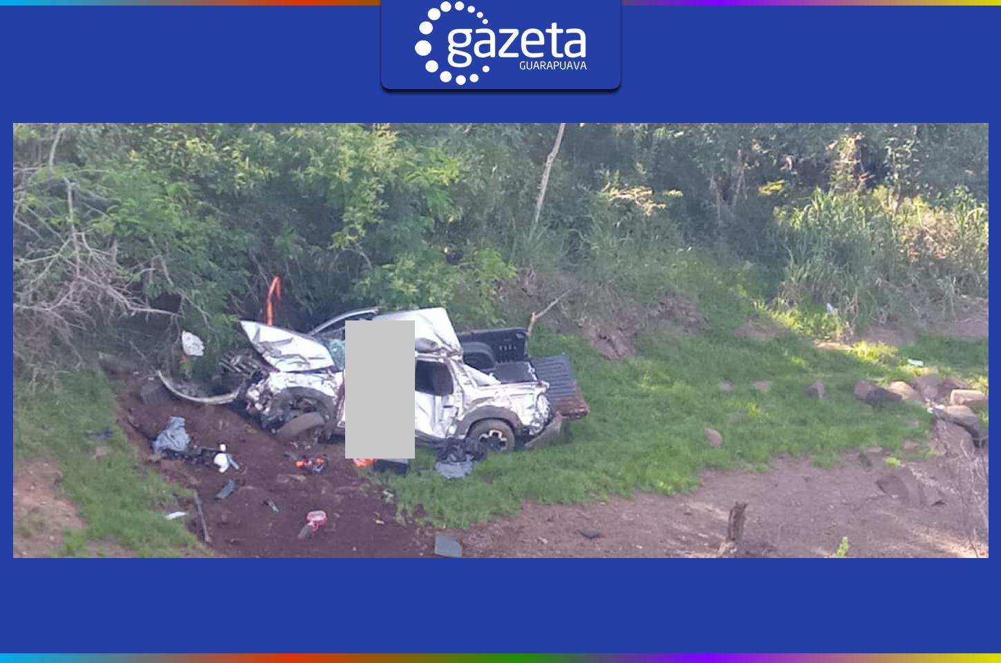 Saída de pista na BR-277 deixa um morto em Guarapuava