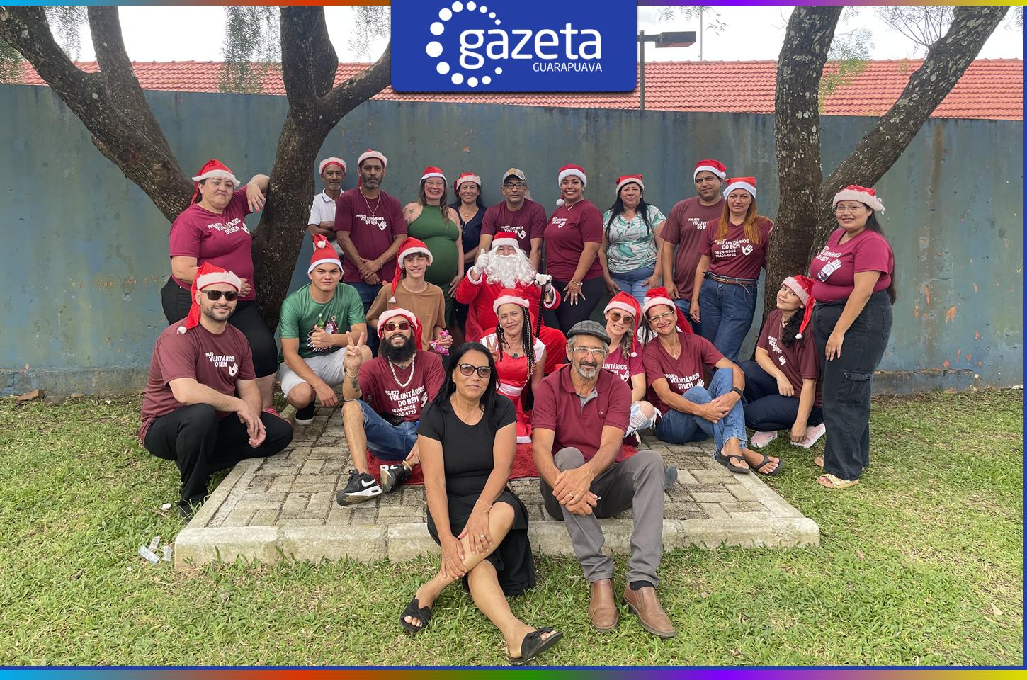 Voluntários do Bem e parceiros levam alegria do Natal a Guarapuava com mais de 1.200 kits distribuídos