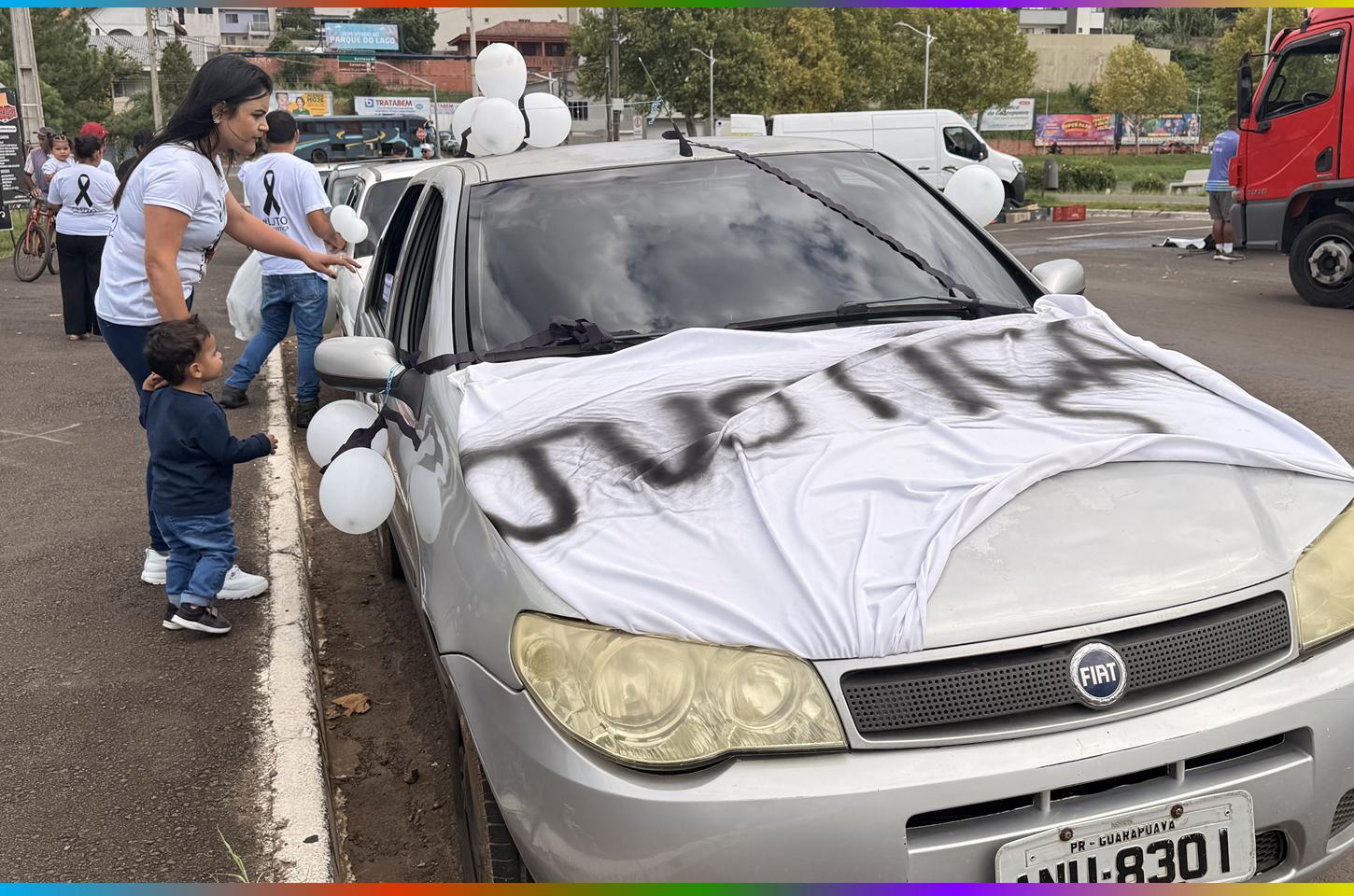Carreata pede justiça por DJ Urso em Guarapuava