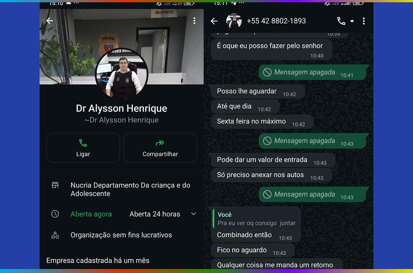 Golpistas usam nome e imagem do delegado-chefe da 14ª SDP para aplicar golpes em Guarapuava