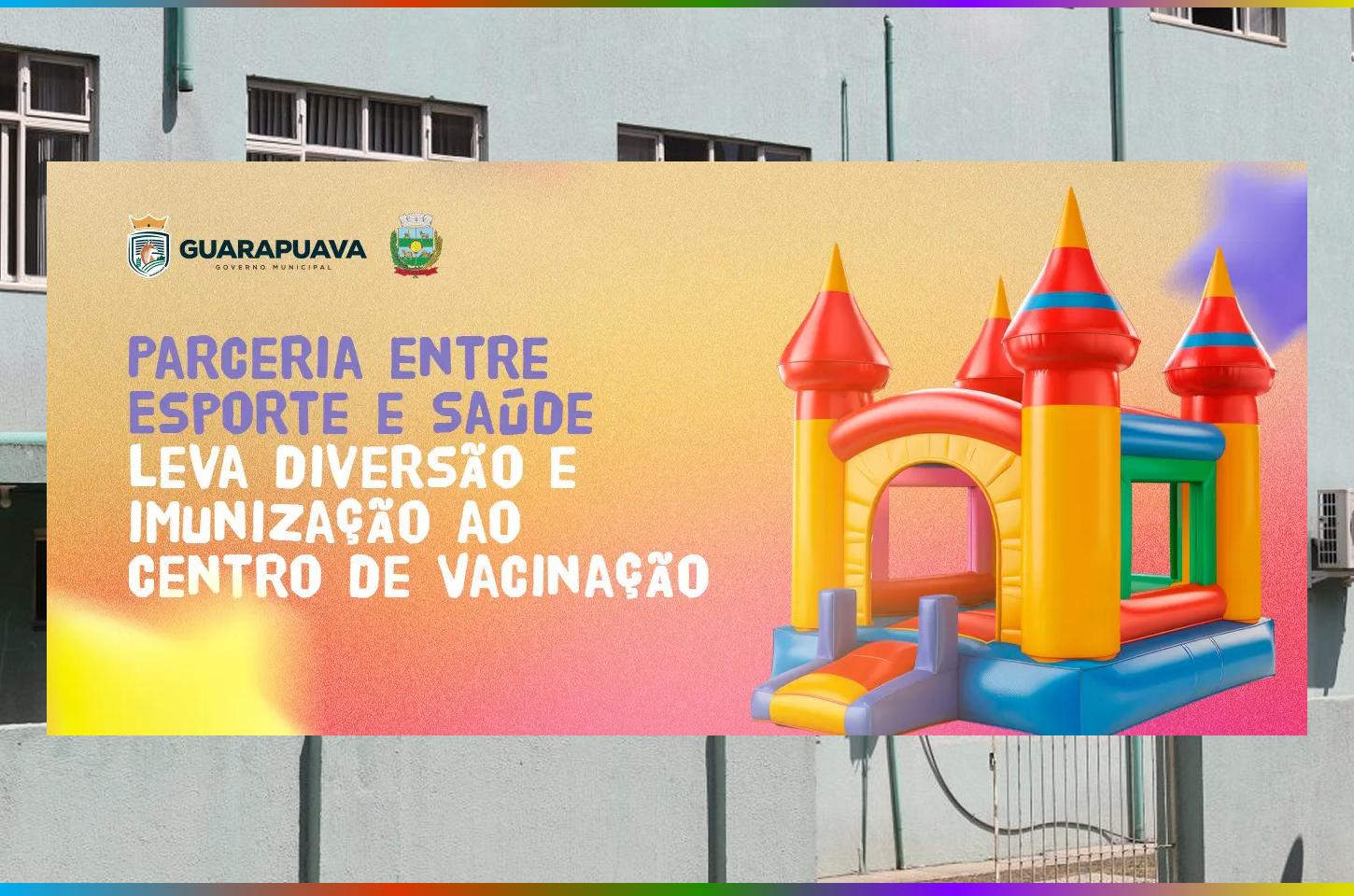Parceria entre Esporte e Saúde leva diversão e imunização ao Centro de Vacinação