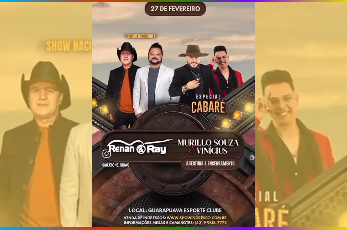 Renan & Ray lançam novo DVD em show explosivo no Guarapuava Esporte Clube