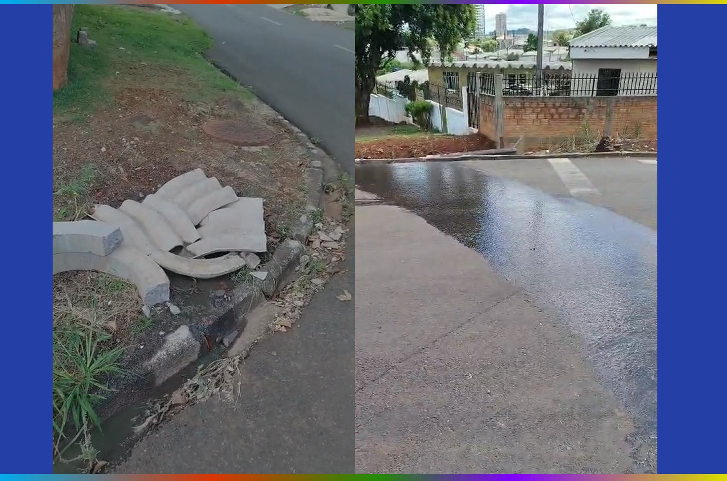 Vazamento de esgoto no Bairro Primavera é alvo de questionamentos de moradores