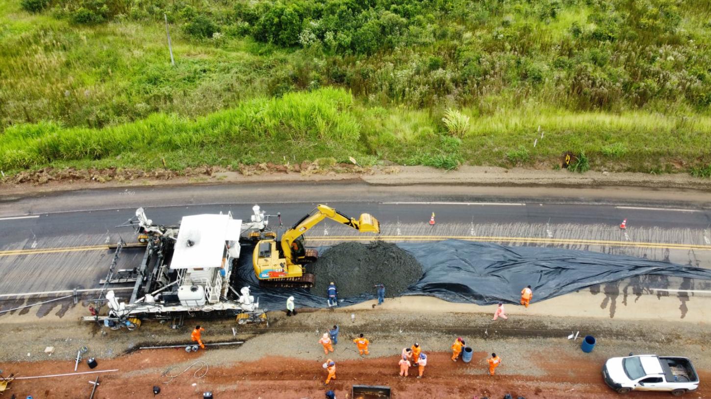 Começa obra de restauração em concreto de rodovias entre Nova Tebas e Pitanga