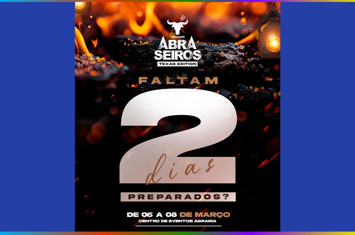 Faltam 2 dias para o Abraseiros 2026 e o clima já é de contagem regressiva