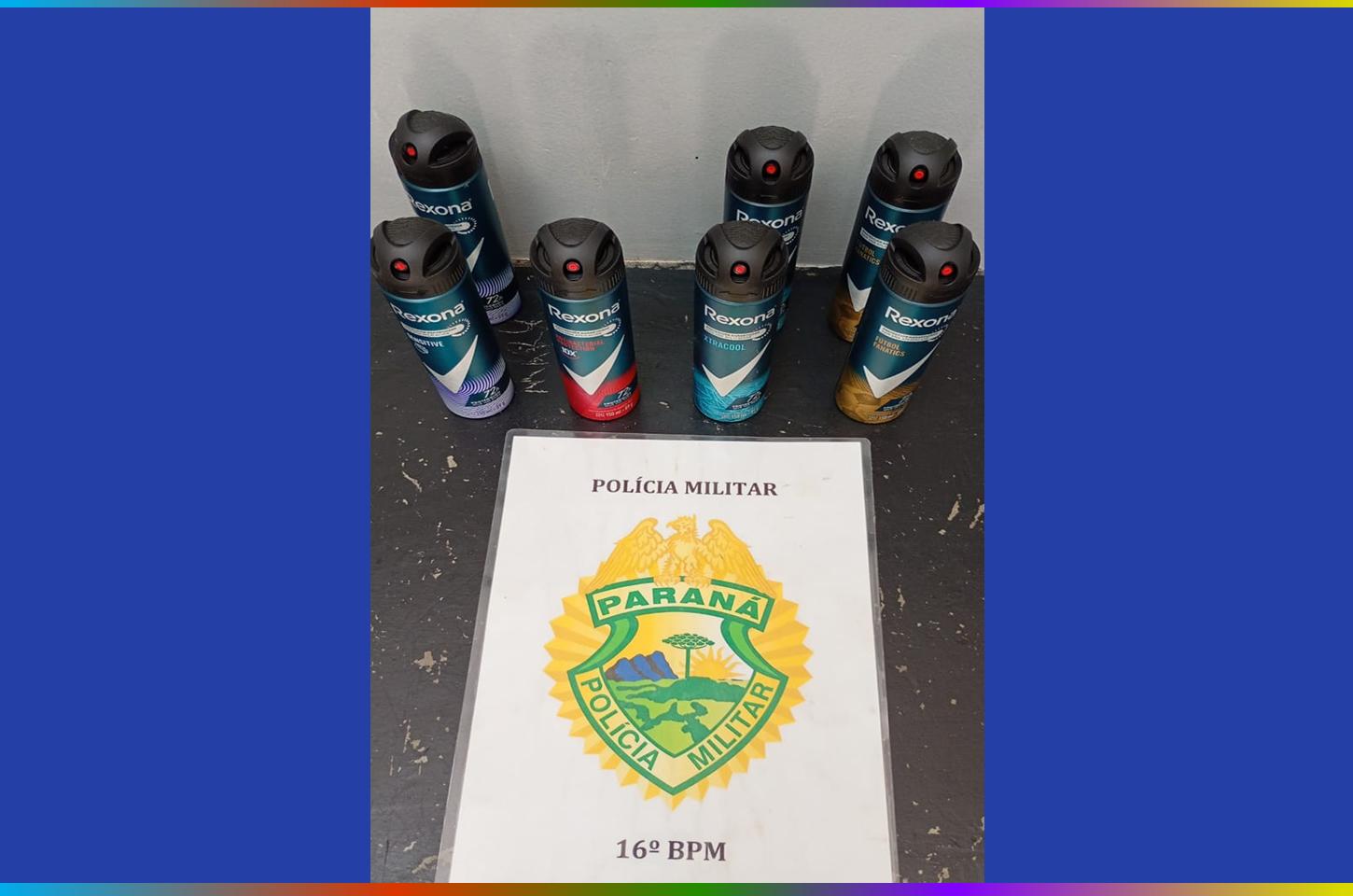 Homem é preso após furtar sete desodorantes de mercado em Guarapuava