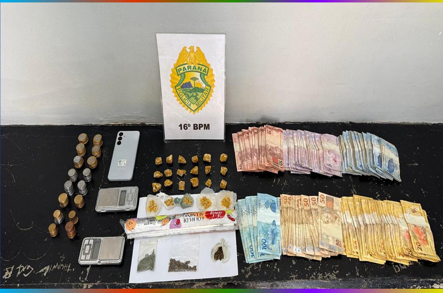 Jovem é preso por tráfico de drogas durante ação da PM na Vila Bela