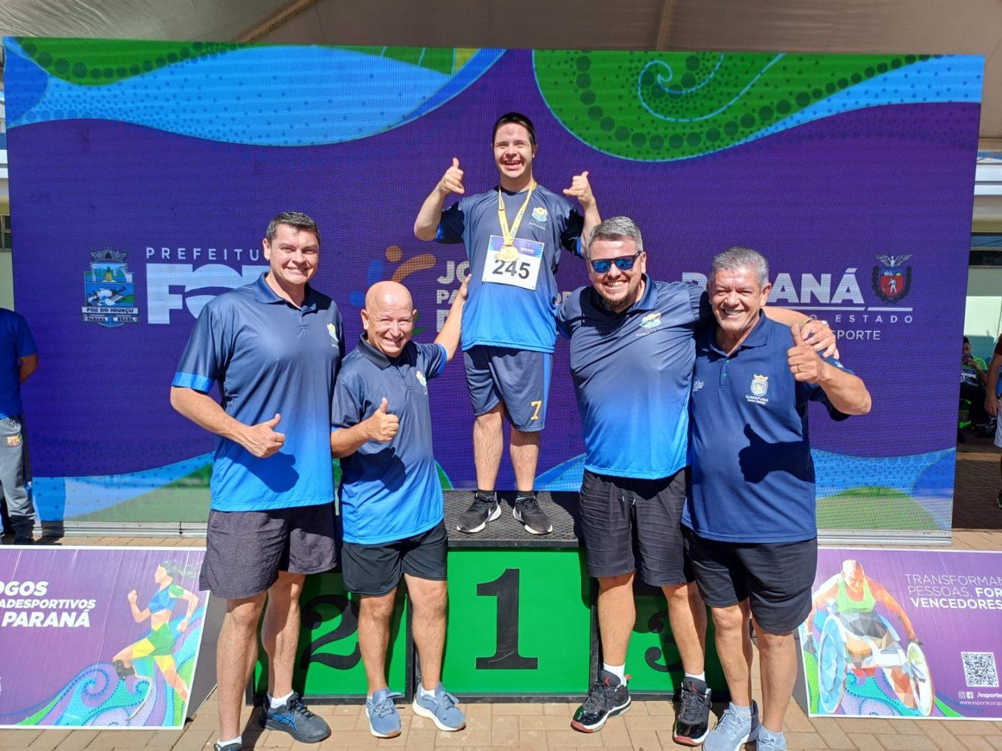 APAE de Guarapuava conquista ouro nos Jogos Paradesportivos do Paraná