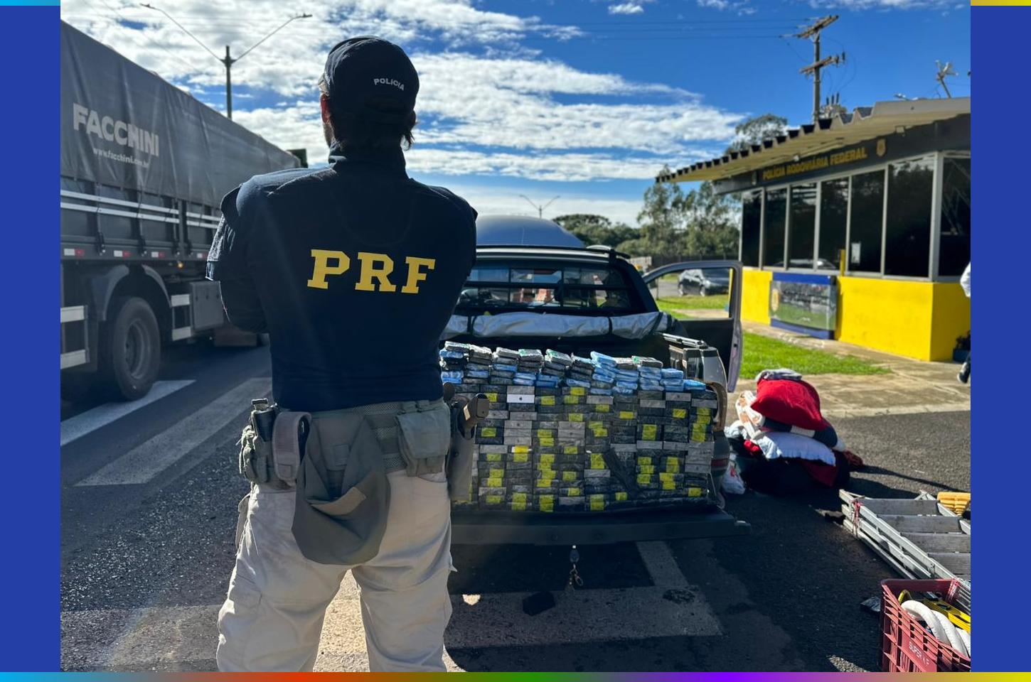 PRF prende mãe e filho com carga milionária de iPhones na BR-277, em Guarapuava (PR)