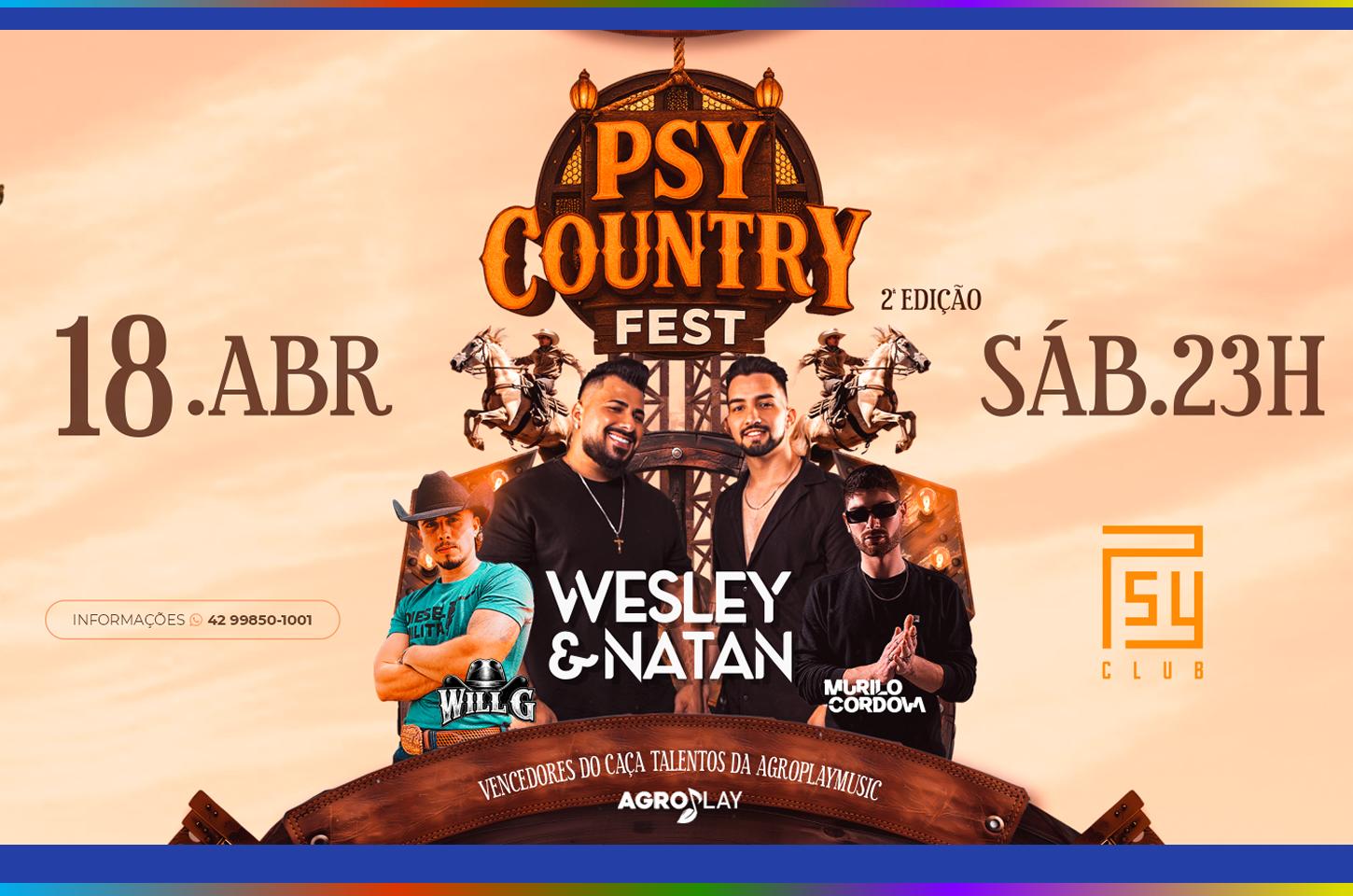 Psy Country Fest chega à 2ª edição neste sábado em Guarapuava
