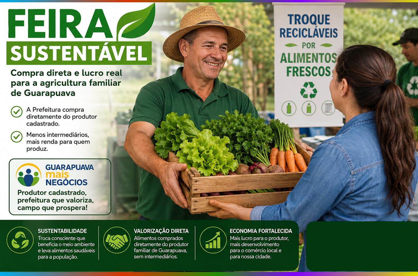 Feira Sustentável: Compra Direta e Lucro Real para a Agricultura Familiar de Guarapuava