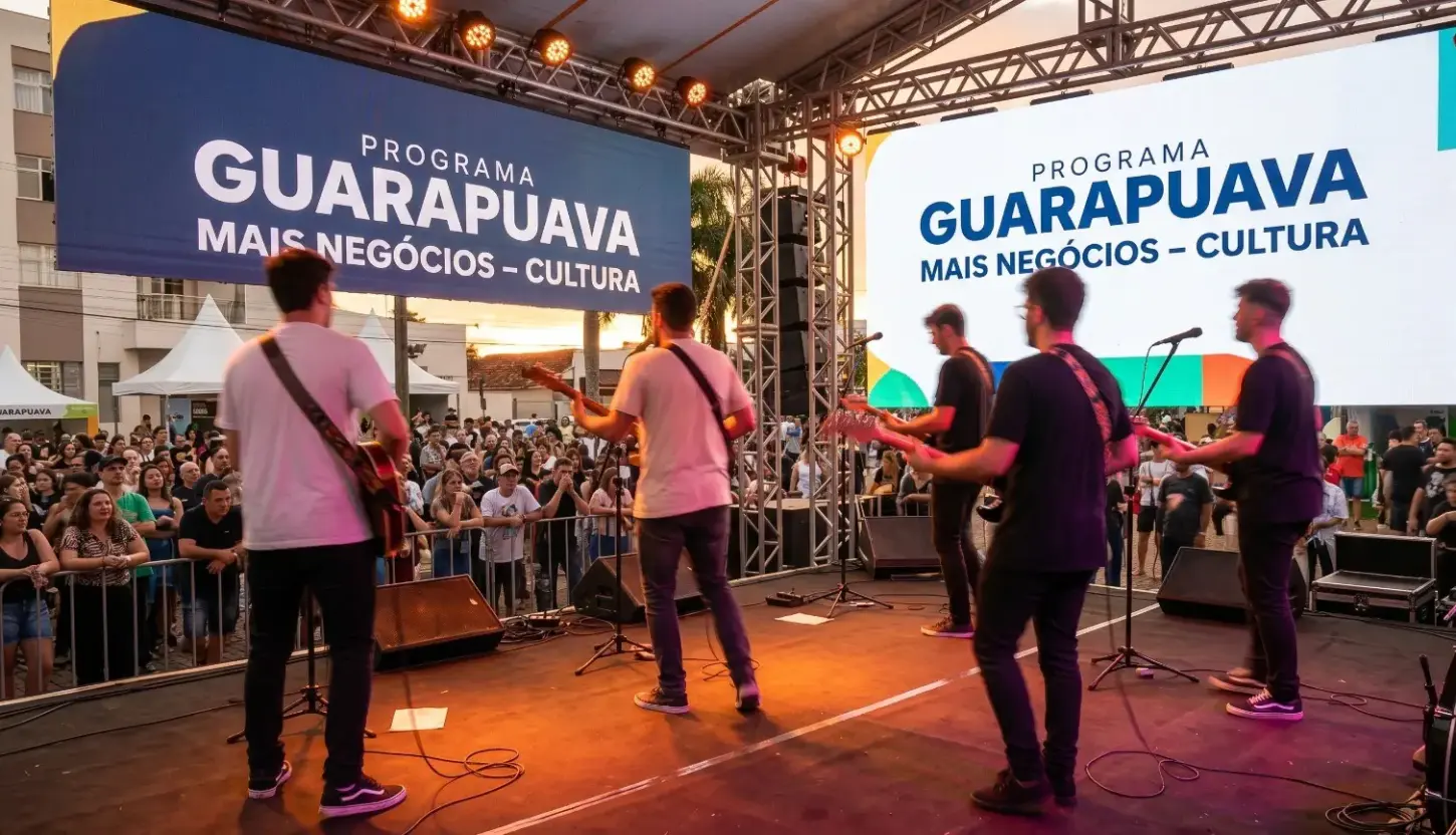 Guarapuava Mais Negócios’ abre portas para bandas e artistas do município com novo Edital de Credenciamento