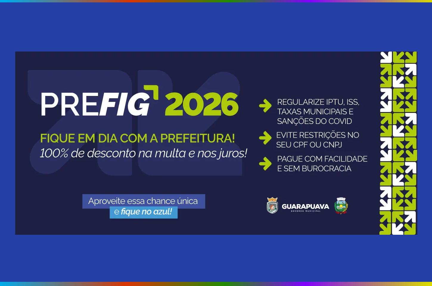 Prazo para adesão ao PREFIG 2026 termina em 29 de maio