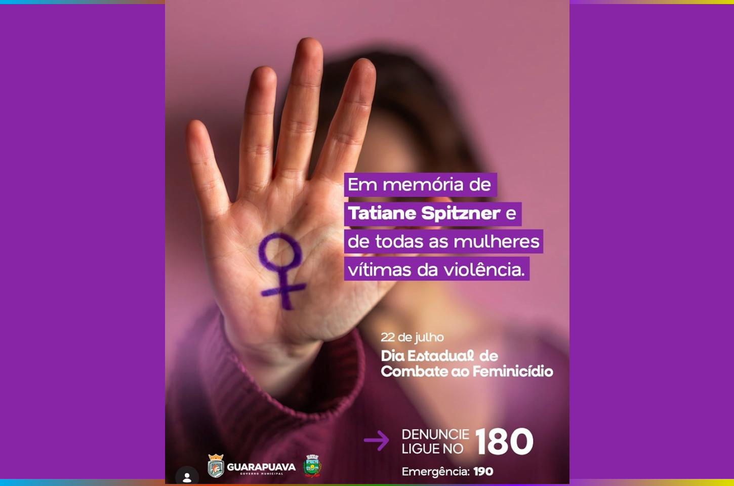 Prefeitura destaca Rede de Atendimento à Mulher no Dia Estadual de Combate ao Feminicídio