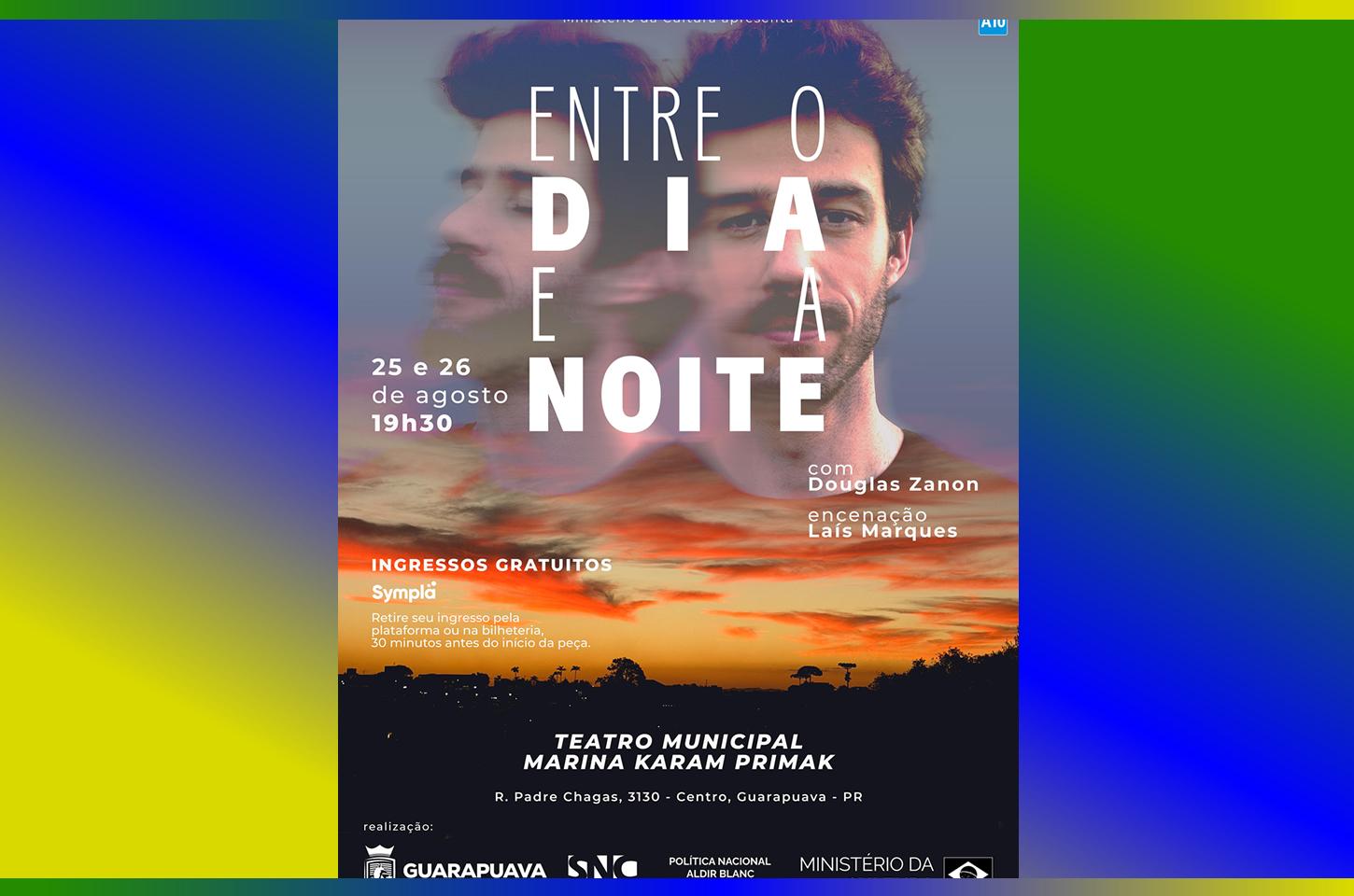 Espetáculo “Entre o Dia e a Noite” leva mitos e memórias de Guarapuava ao palco
