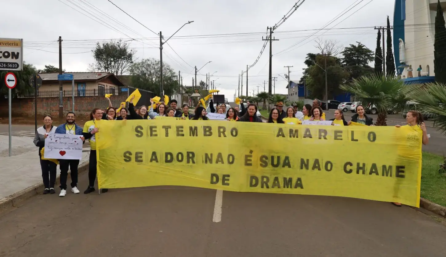 4ª Caminhada do Setembro Amarelo promove reflexão sobre saúde mental e valorização da vida