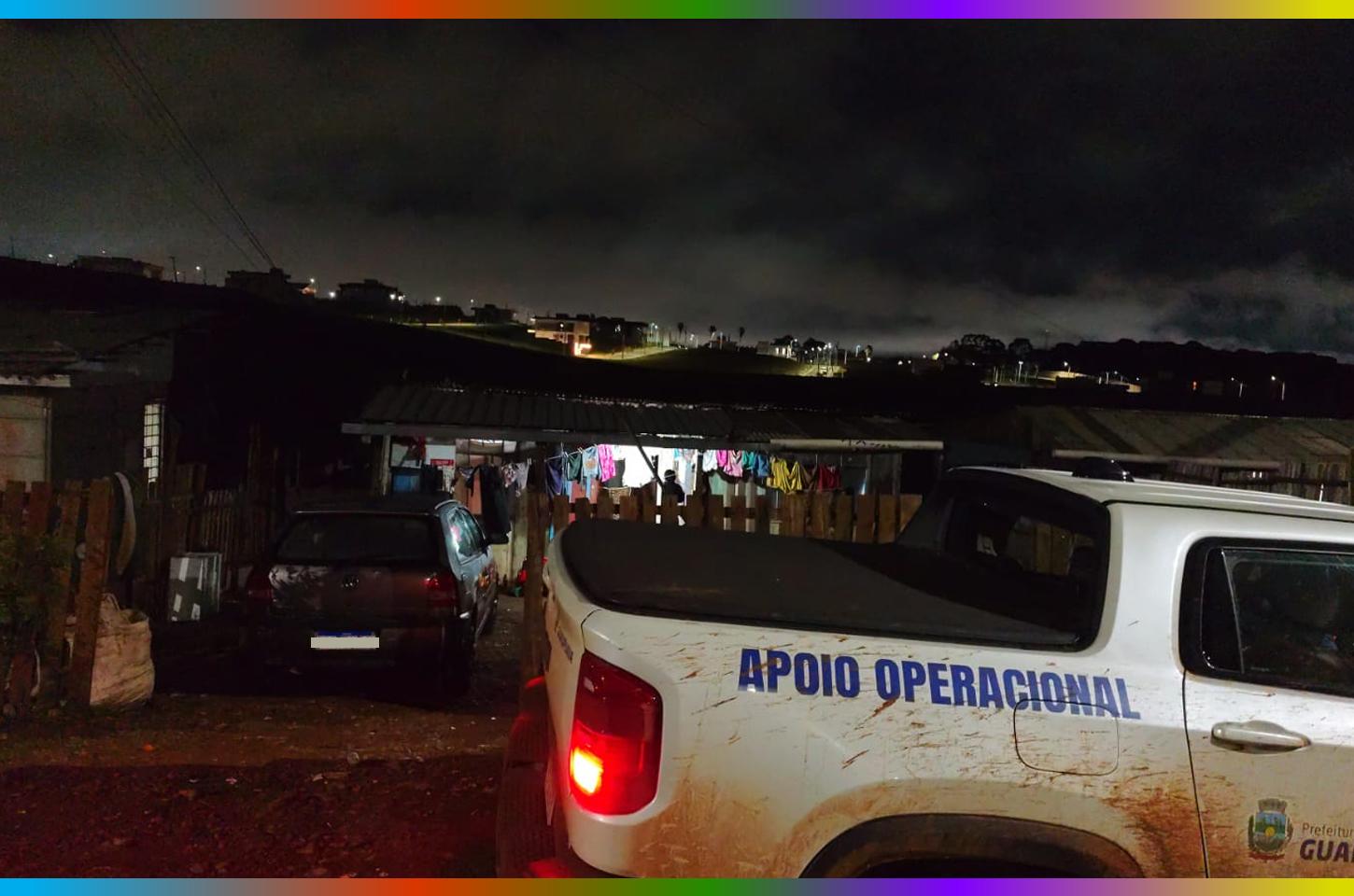 Defesa Civil atende cerca de 800 pessoas após fortes chuvas em Guarapuava