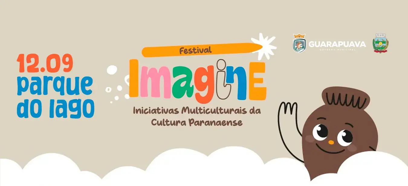 Festival Imagine leva atividades culturais gratuitas ao Parque do Lago em Guarapuava