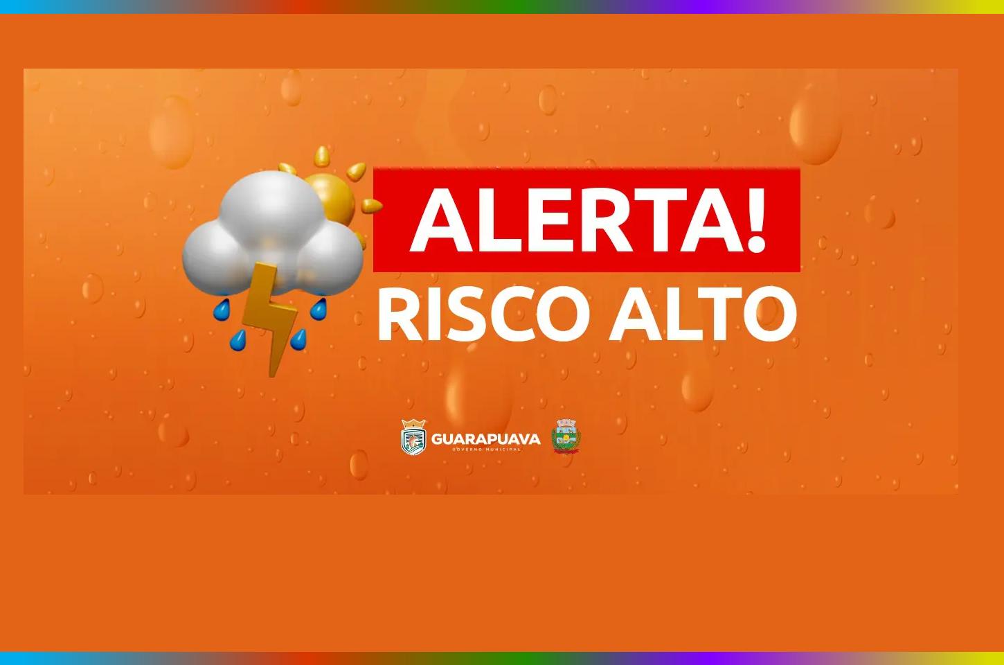 Guarapuava entra em alerta para tempestades nesta segunda-feira