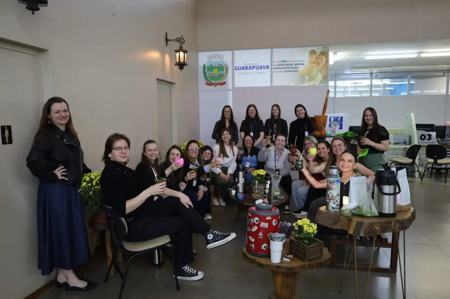 Roda de chimarrão promove acolhimento e diálogo entre servidores durante o Setembro Amarelo