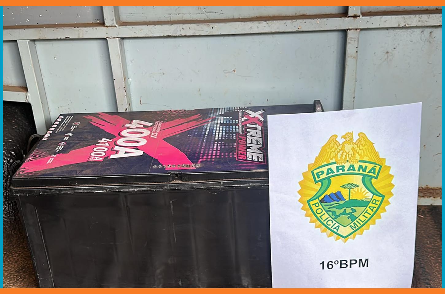 Homem é preso após furtar bateria de food truck em Foz do Jordão