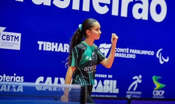 ATLETA DE TURVO CONQUISTA BRONZE NO CAMPEONATO BRASILEIRO DE TÊNIS DE MESA